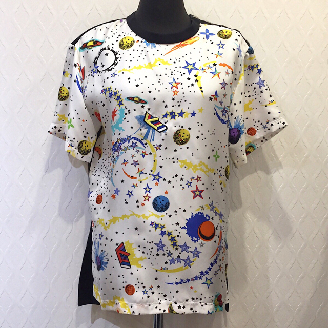 LOUIS VUITTON(ルイヴィトン)のLOUIS VUITTON ルイヴィトン シルク コットン トップス Tシャツ レディースのトップス(Tシャツ(半袖/袖なし))の商品写真