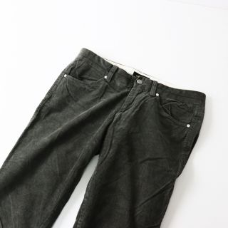 Healthy denim ヘルシーデニム 裾カットオフ ストレッチコーデュロイパンツ 23/ブラウン系 ボトムス 秋冬【2400012839793】