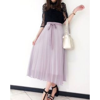 春に♡今期新品♡Noela♡シャイニーチュールロングスカート♡ノエラ