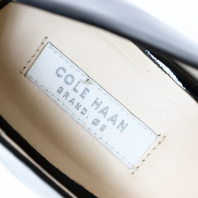 Cole Haan(コールハーン)の美品 COLE HAAN コールハーン AVA PUMP アヴァ エナメル パンプス 5.5B/ブラック 黒 ヒール【2400013347648】 レディースの靴/シューズ(ハイヒール/パンプス)の商品写真