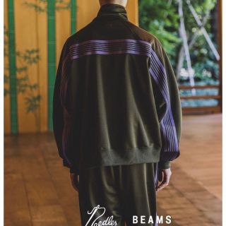 NEEDLES × BEAMS / 別注 TRACK JACKET オリーブ M