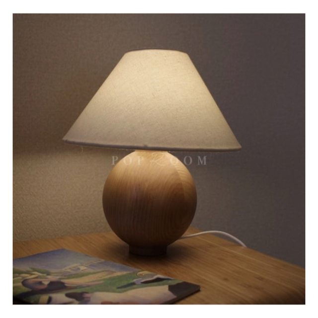 チャビーウッドランプ　テーブルランプ　韓国インテリア　照明 インテリア/住まい/日用品のライト/照明/LED(テーブルスタンド)の商品写真