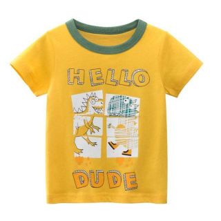 キッズ 恐竜 Tシャツ プリント 半袖 男の子 幼児(Tシャツ/カットソー)