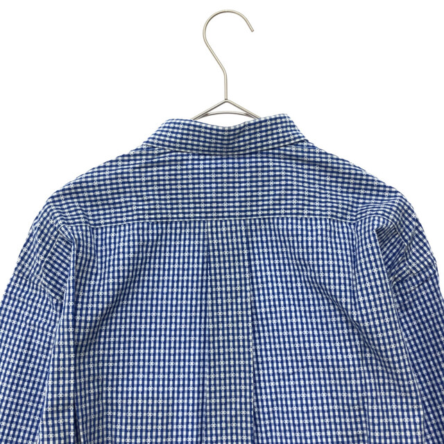 COMME des GARCONS(コムデギャルソン)のCOMME des GARCONS SHIRT コムデギャルソンシャツ 08SS 刺繍 チェック 長袖シャツ ブルー S16035 メンズのトップス(シャツ)の商品写真