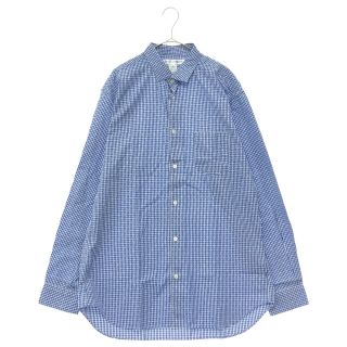 コムデギャルソン(COMME des GARCONS)のCOMME des GARCONS SHIRT コムデギャルソンシャツ 08SS 刺繍 チェック 長袖シャツ ブルー S16035(シャツ)