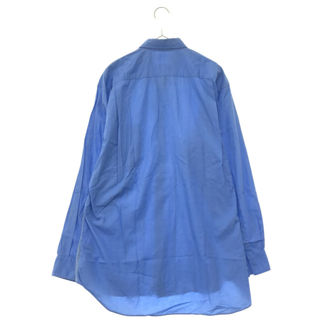 COMME des GARCONS SHIRT コムデギャルソンシャツ パッチワーク デザイン 長袖シャツ ブルー DS‐3