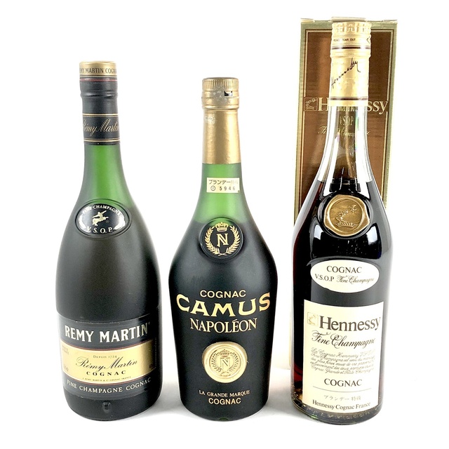 3本 REMY MARTIN CAMUS Hennessy コニャックの通販 by バイセル ラクマ ...