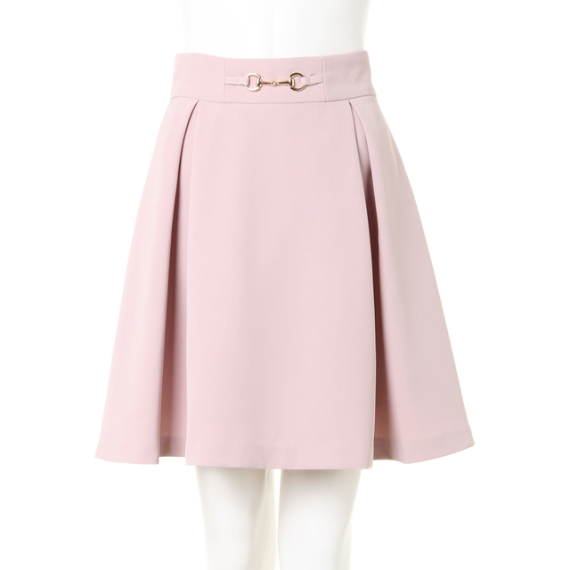 INGNI(イング)のINGNI ビット付 フレアスカート ピンク レディースのスカート(ひざ丈スカート)の商品写真