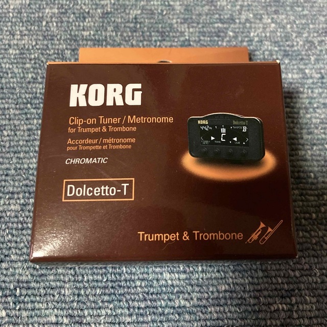KORG(コルグ)のトランペット・トロンボーン用チューナー　Dolcetto-T 楽器の管楽器(トランペット)の商品写真