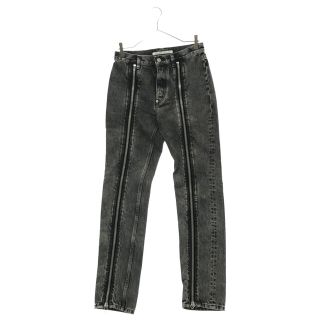 ジョンローレンスサリバン(JOHN LAWRENCE SULLIVAN)のJOHN LAWRENCE SULLIVAN ジョンローレンスサリバン Washed Denim Zipped Pants　センタージップウォッシュドデニムロングパンツ　グレー　レディース(デニム/ジーンズ)