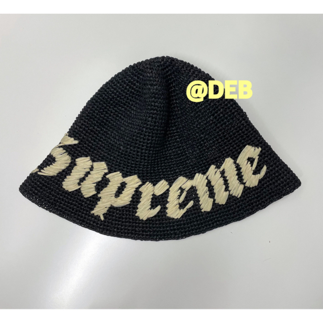 Supreme(シュプリーム)のSupreme Old English Straw Crusher Black  メンズの帽子(ハット)の商品写真