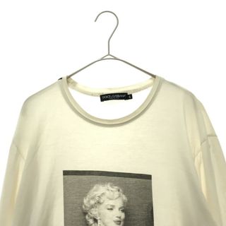 DOLCE & GABBANA ドルチェアンドガッバーナ MONROE PRINTED SWEAT CREW G9QL1Z マリリン・モンロープリントスウェットクルーネックプルオーバー スウェットシャツ トレーナー ブラック