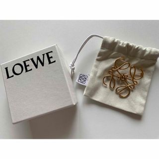 専用) LOEWE ブローチ　箱あり　アナグラムブローチ　GOLD