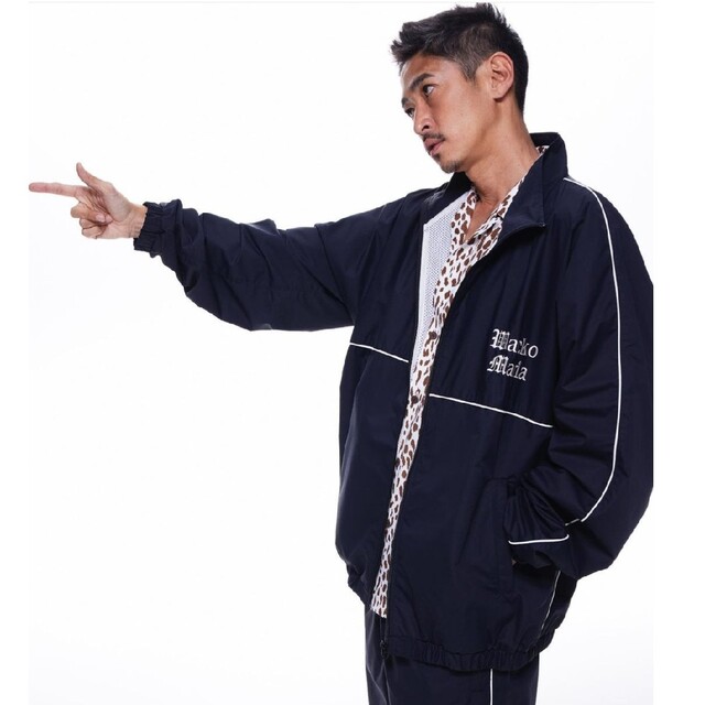 23SS ワコマリア TRACK JACKET BLACK L 窪塚着同型同色