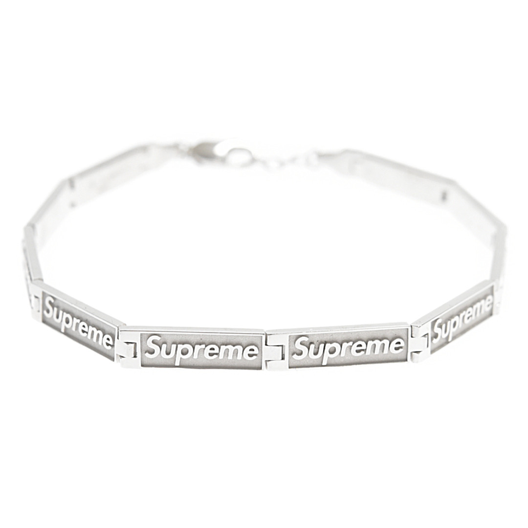 SUPREME シュプリーム ×Jacob&Co Logo Link Bracelet  ジェイコブ ロゴリンクブレスレット シルバー 10LINK