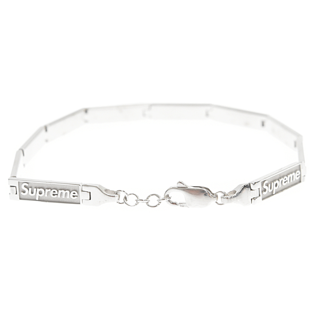 SUPREME シュプリーム ×Jacob&Co Logo Link Bracelet  ジェイコブ ロゴリンクブレスレット シルバー 10LINK 1