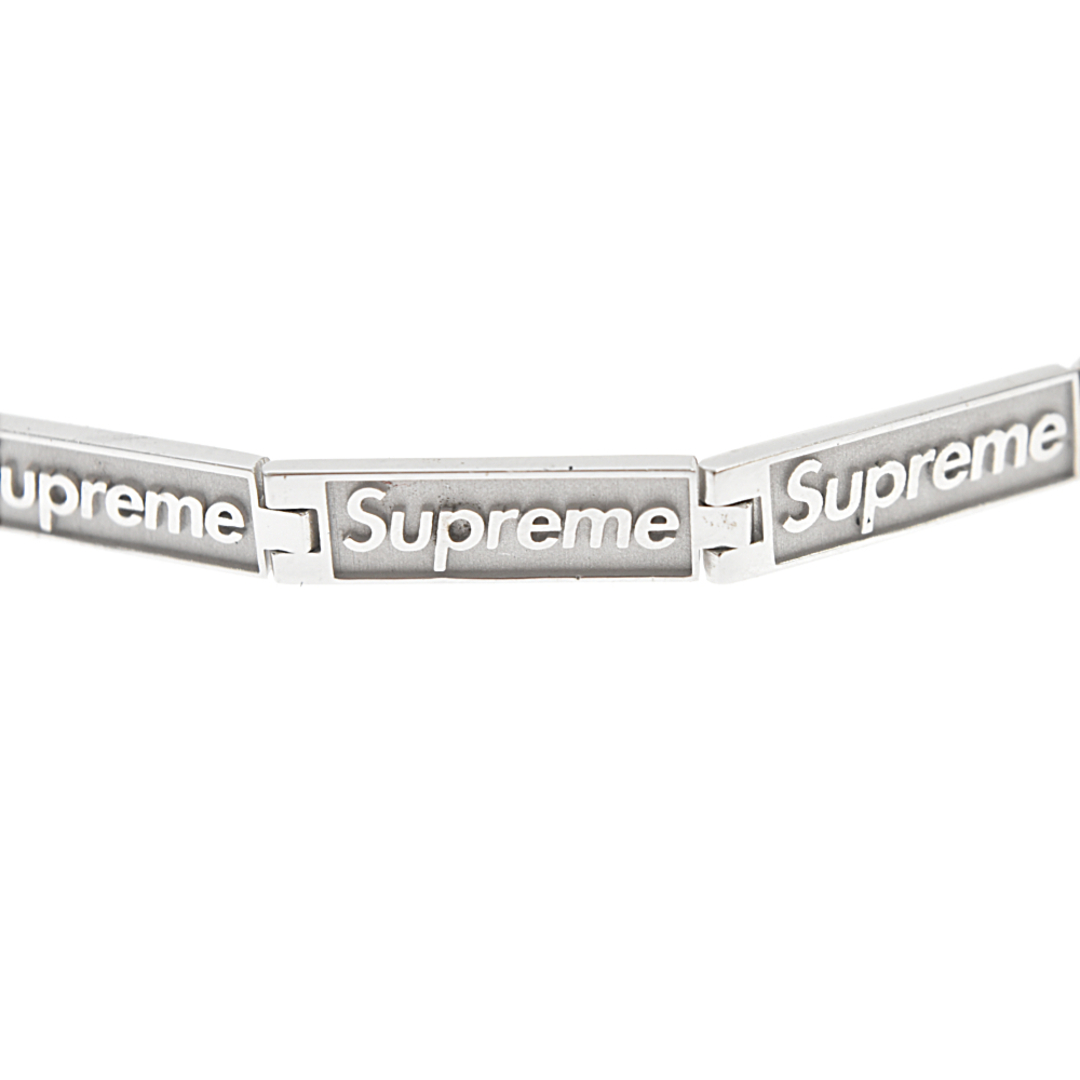 SUPREME シュプリーム ×Jacob&Co Logo Link Bracelet  ジェイコブ ロゴリンクブレスレット シルバー 10LINK 4