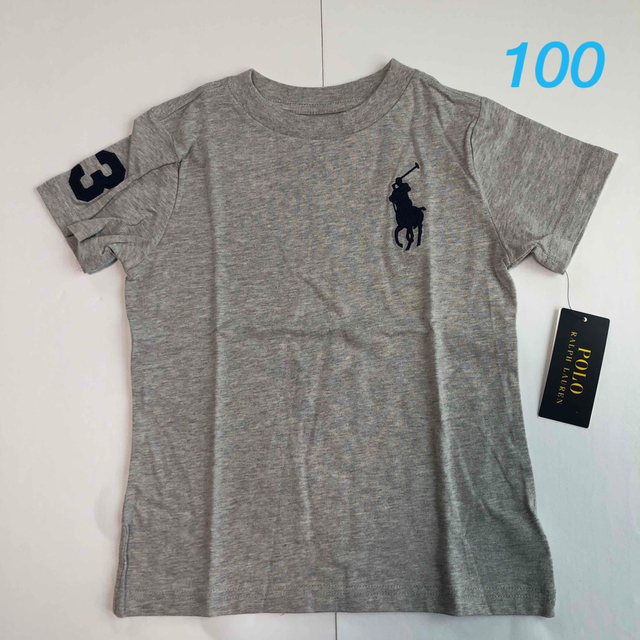 POLO RALPH LAUREN(ポロラルフローレン)のラスト1点◆ラルフローレン ビッグポニー半袖Tシャツ グレー   3T/100 キッズ/ベビー/マタニティのキッズ服男の子用(90cm~)(Tシャツ/カットソー)の商品写真