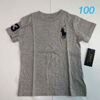 ポロラルフローレン(POLO RALPH LAUREN)のラスト1点◆ラルフローレン ビッグポニー半袖Tシャツ グレー   3T/100(Tシャツ/カットソー)