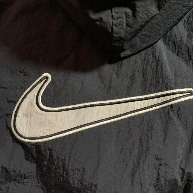 90s Nike ナイキ 中綿ブルゾン ブラック ビッグスウォッシュ ジャケット 9