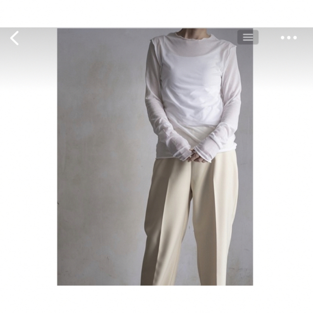 perd / mellow tops (white) レディースのトップス(カットソー(長袖/七分))の商品写真