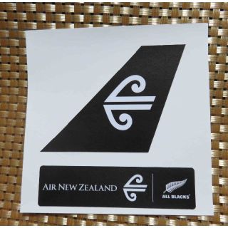 ２枚セットAirNZニュージーランド航空ステッカー■ラグビー代表オールブラックス(印刷物)