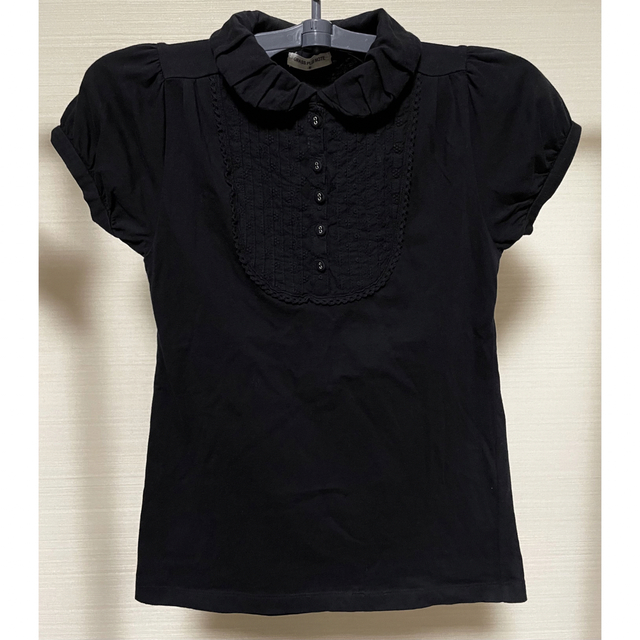 レディース丸襟半袖Tシャツ  レディースのトップス(ポロシャツ)の商品写真