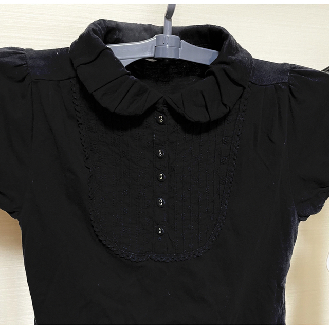 レディース丸襟半袖Tシャツ  レディースのトップス(ポロシャツ)の商品写真