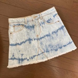 ザラキッズ(ZARA KIDS)のZARA kids デニムスカート タイダイ 130(スカート)