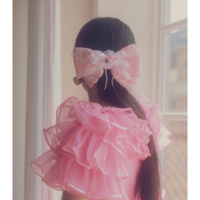 Bubbles(バブルス)のraspberrypie / ribbon hair clip バレッタ レディースのヘアアクセサリー(バレッタ/ヘアクリップ)の商品写真