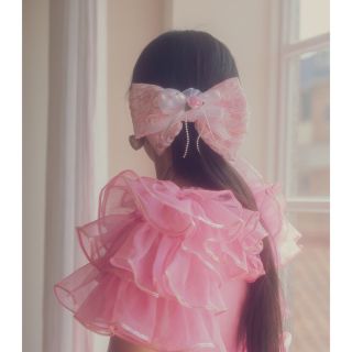 バブルス(Bubbles)のraspberrypie / ribbon hair clip バレッタ(バレッタ/ヘアクリップ)