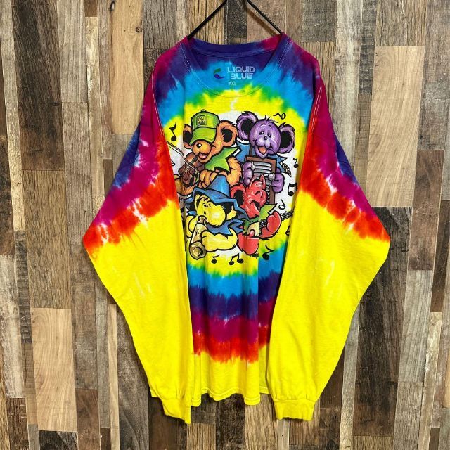 グレイトフル・デッド Tシャツ ロンT 長袖 タイダイ XXL 熊 USA古着