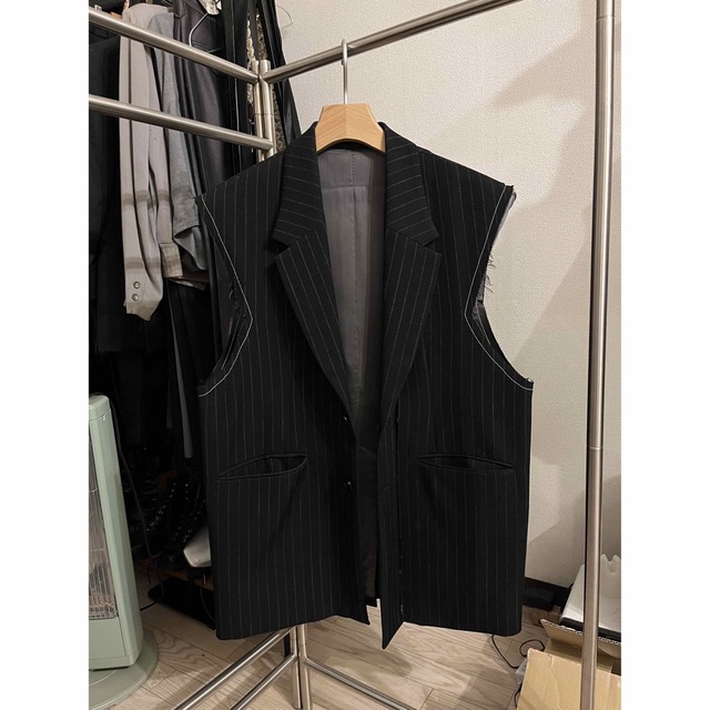 soduk スドーク open slit jacket ノースリーブジャケット