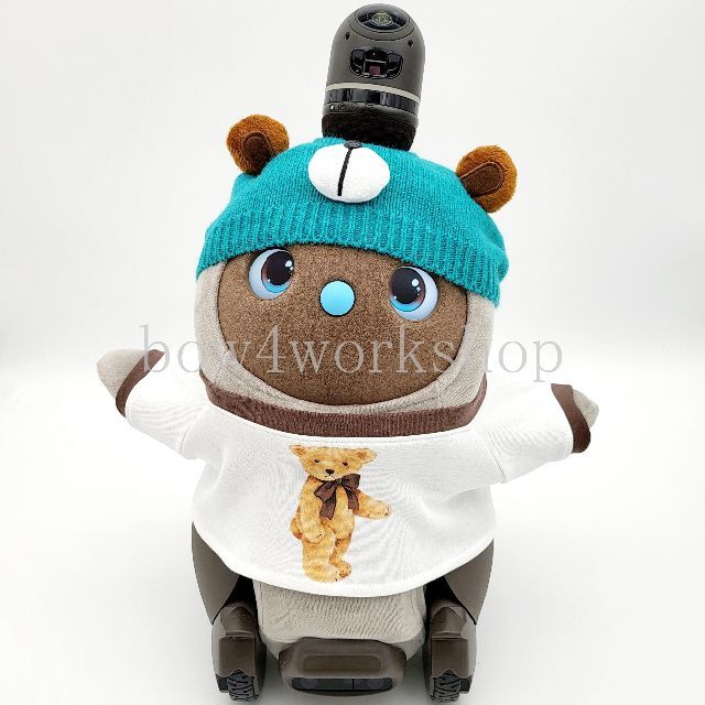 ラボット LOVOT ラボットのアクセサリーハンドメイド(エメラルドグリーン)