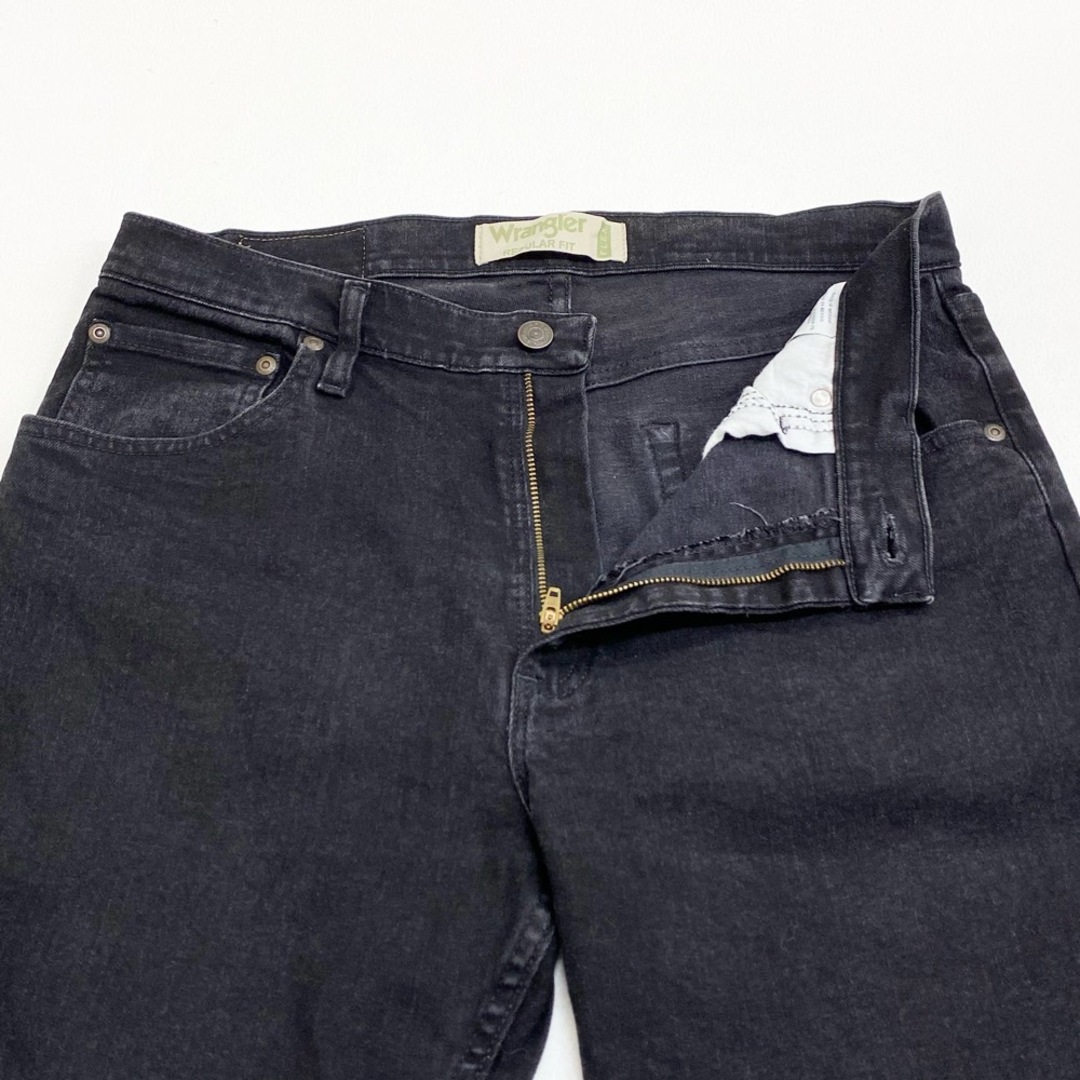 Wrangler(ラングラー)のUS古着 ラングラー プレミアム Wrangler PREMIUM ブラック デニム パンツ ストレート REGULAR FIT 9TRGABK サイズ：W32 L31  【中古】 メンズのスーツ(スラックス/スーツパンツ)の商品写真