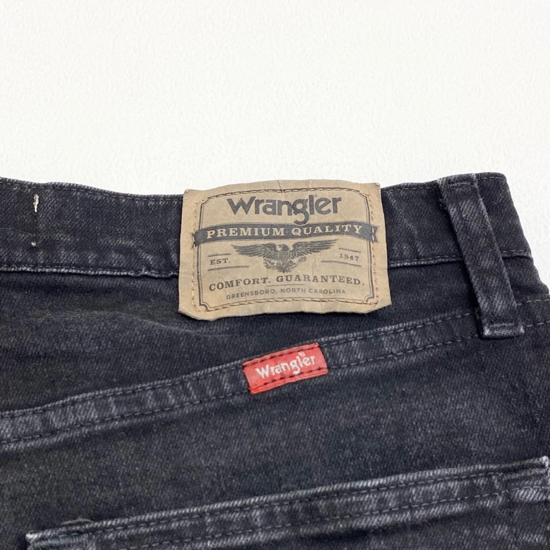 Wrangler(ラングラー)のUS古着 ラングラー プレミアム Wrangler PREMIUM ブラック デニム パンツ ストレート REGULAR FIT 9TRGABK サイズ：W32 L31  【中古】 メンズのスーツ(スラックス/スーツパンツ)の商品写真