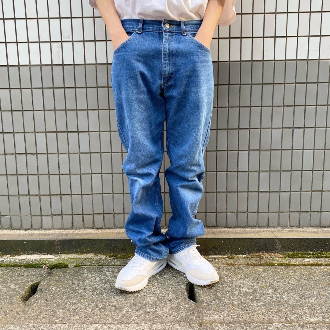 80s BILL BLASS ジッパーフライ ストレッチデニムパンツ W32