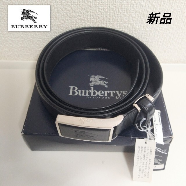 新品☆バーバリーズ バーバリー レザーベルト ブラック ホース 新品☆バーバリーズ バーバリー レザーベルト ブラック ホース