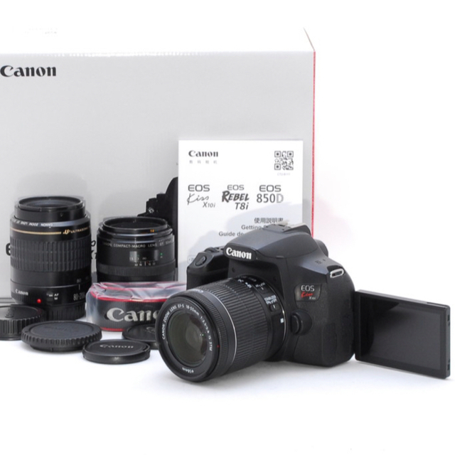 トリプルレンズ、付属品充実の大満足セット❣️CanonEOS kiss X10i | フリマアプリ ラクマ