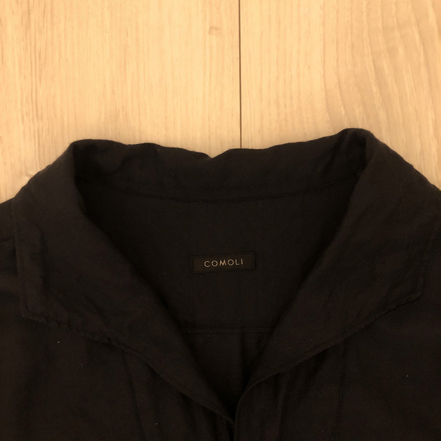 COMOLI - COMOLI 22ss ウールシルク スキッパー 半袖シャツ 3 コモリの