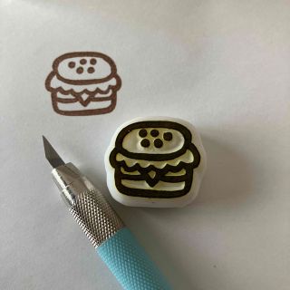 ハンバーガー(はんこ)