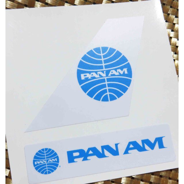 ２枚セット■パンアメリカン航空パンナムPan Americanステッカー海外旅行 エンタメ/ホビーのコレクション(印刷物)の商品写真