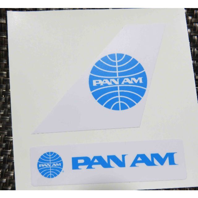 ２枚セット■パンアメリカン航空パンナムPan Americanステッカー海外旅行 エンタメ/ホビーのコレクション(印刷物)の商品写真