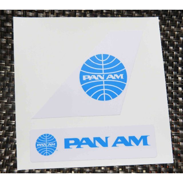２枚セット■パンアメリカン航空パンナムPan Americanステッカー海外旅行 エンタメ/ホビーのコレクション(印刷物)の商品写真
