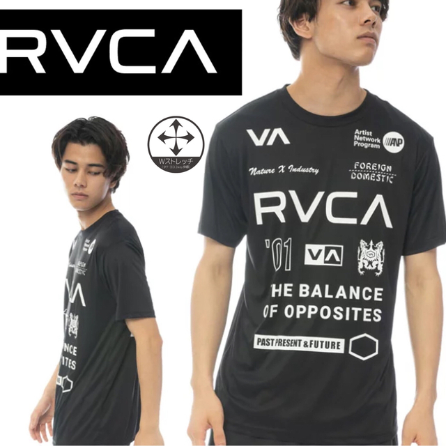 RVCA(ルーカ)のXLサイズ RVCA ルーカ 半袖 ラッシュTシャツ ラッシュガード ルカ 水着 メンズのトップス(Tシャツ/カットソー(半袖/袖なし))の商品写真