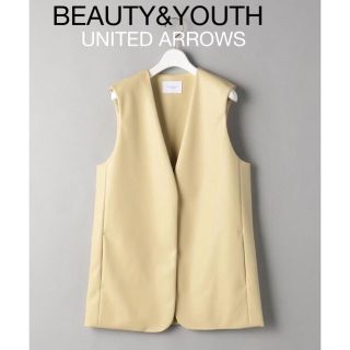 ビューティアンドユースユナイテッドアローズ(BEAUTY&YOUTH UNITED ARROWS)のBEAUTY&YOUTH ビューティアンドユースフェイクレザー Vネックベスト(ベスト/ジレ)