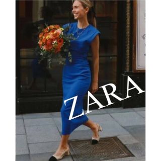 ザラ(ZARA)の美品　ZARA ザラ　ロングワンピース　ワンピース　ノースリーブ　人気　完売(ロングワンピース/マキシワンピース)