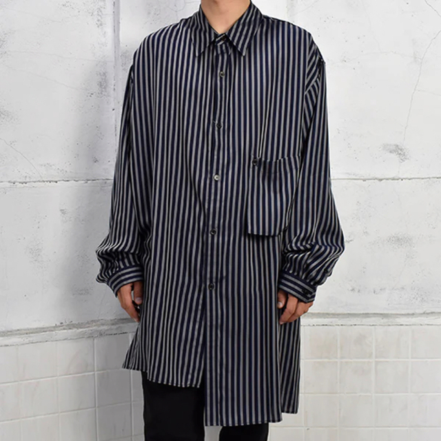 Yohji Yamamoto POUR HOMME(ヨウジヤマモトプールオム)のyohji yamamoto 21aw フラシポケット付き ブラウス メンズのトップス(シャツ)の商品写真