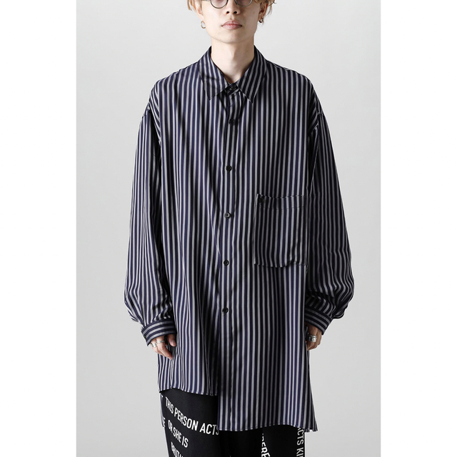 Yohji Yamamoto POUR HOMME(ヨウジヤマモトプールオム)のyohji yamamoto 21aw フラシポケット付き ブラウス メンズのトップス(シャツ)の商品写真