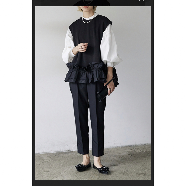新品未使用♡ バブルヘムノースリーブトップ +ブラウス+パンツ3点